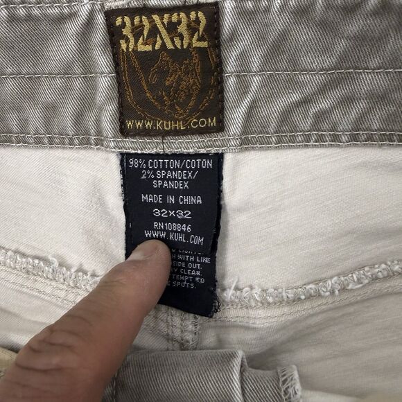 Kuhl Rydr Vintage Pantina Dye Gray Men’s Outdoor Canvas Work Pants Size 32x30 - Picture 13 of 16